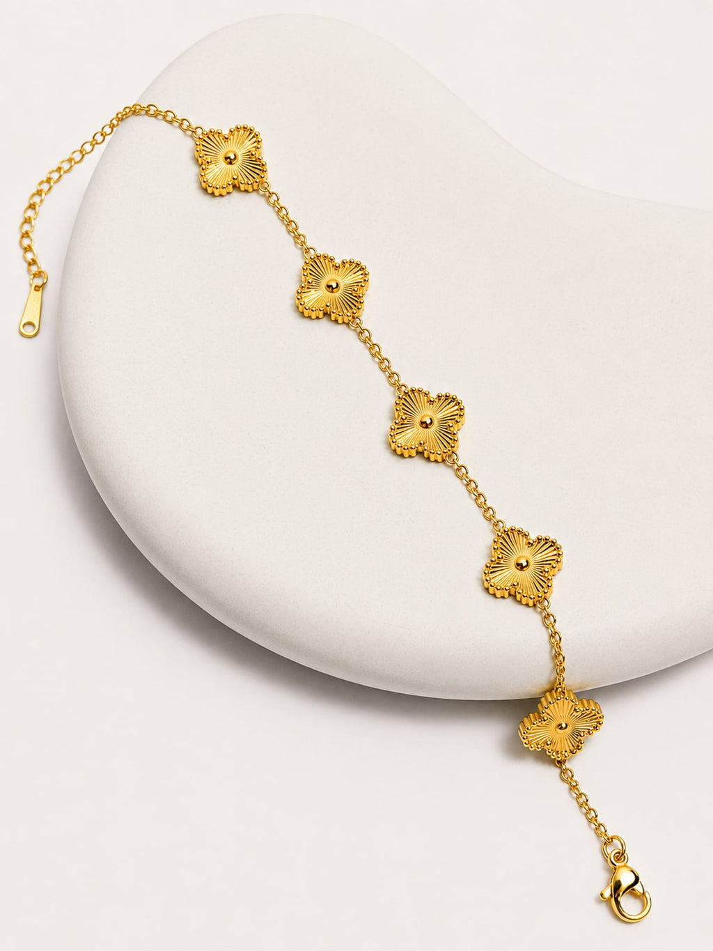 Floral Motif Chain Bracelet